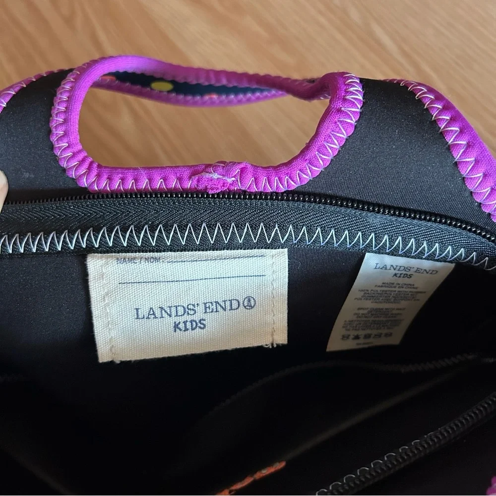 Lands’ End Kids Polka Dot Nom Nom Lunch Bag